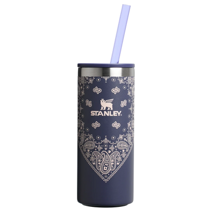The Everyday Slim Can Cooler Cup | 10 OZ Blue Corn Paisley