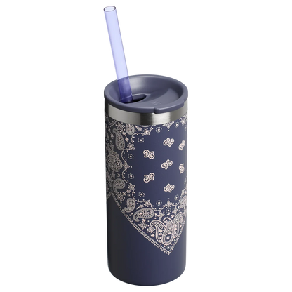 The Everyday Slim Can Cooler Cup | 10 OZ Blue Corn Paisley